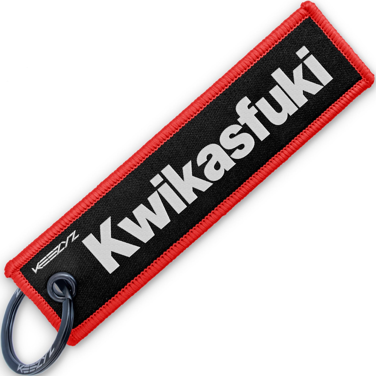 Keezyz Kwikasfuki keychain with Red border