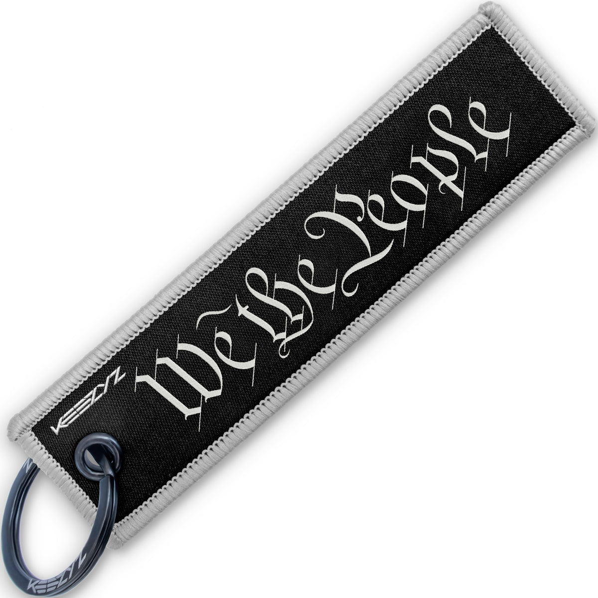 Keezyz We the People keychain with Gray border